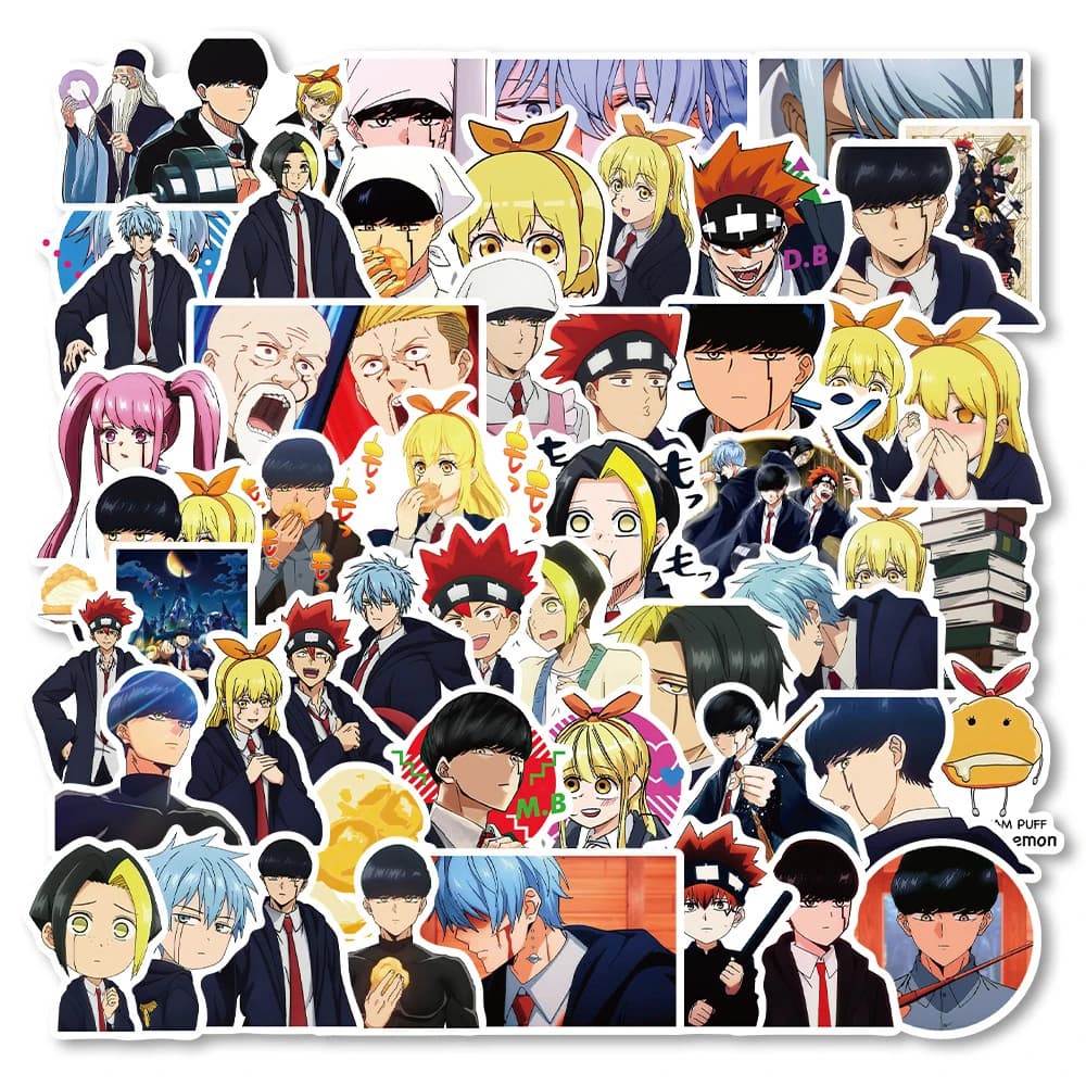 10/30/50pcs Anime Giapponese Mashle Magia e Muscoli Adesivi Impermeabile FAI DA TE Notebook Telefono Del Computer Portatile Fresco Del Fumetto Decalcomanie Decorazione