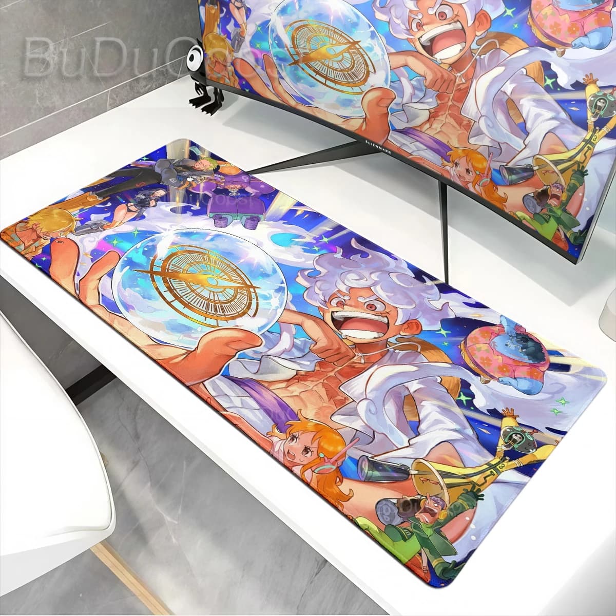 Tappetino per Mouse Anime Manga One Piece, Mousepad Luffy, Tappetino Esteso per Tastiera, Accessori Gaming XXL, Tappetino da Scrivania E-Sports