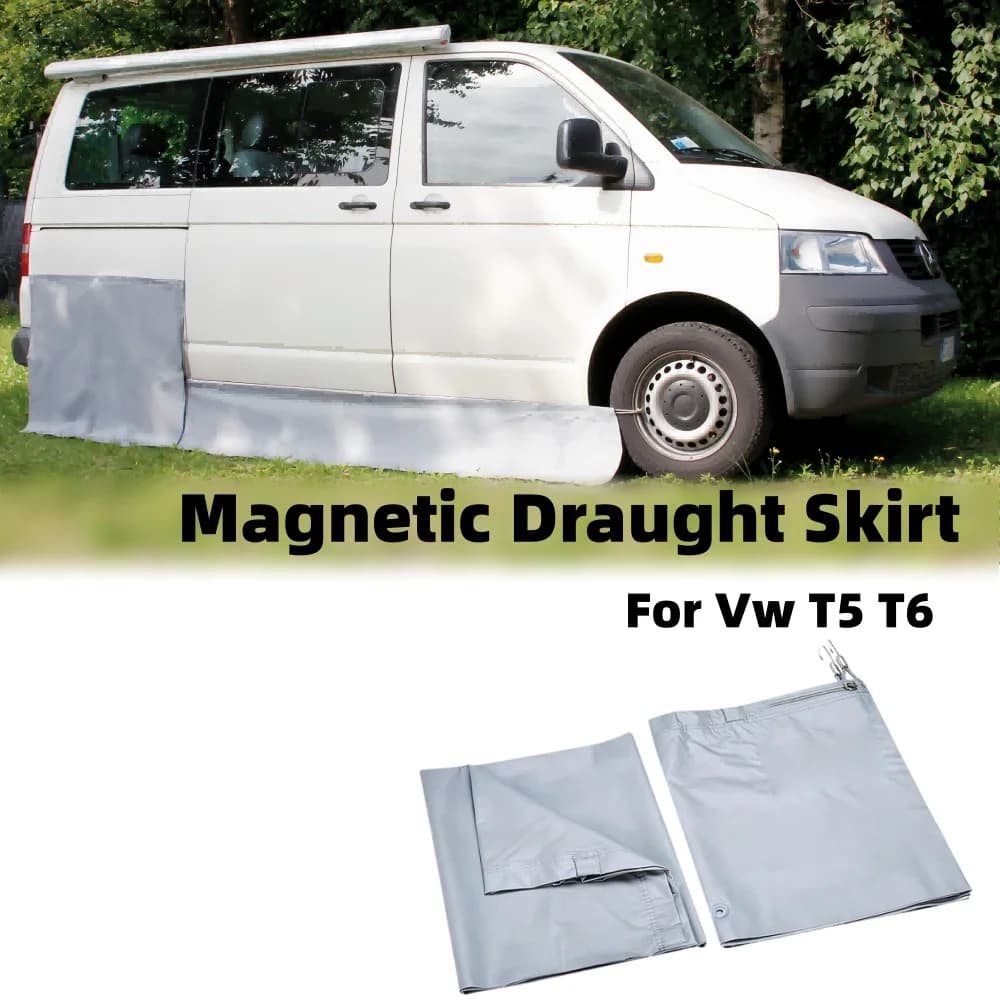 RV Skirting Awning Draught Skirt Wheel Arch Swb Cover Magnetic Draught Skirt For Vw T5 T6 Motorhome Camping Accessories