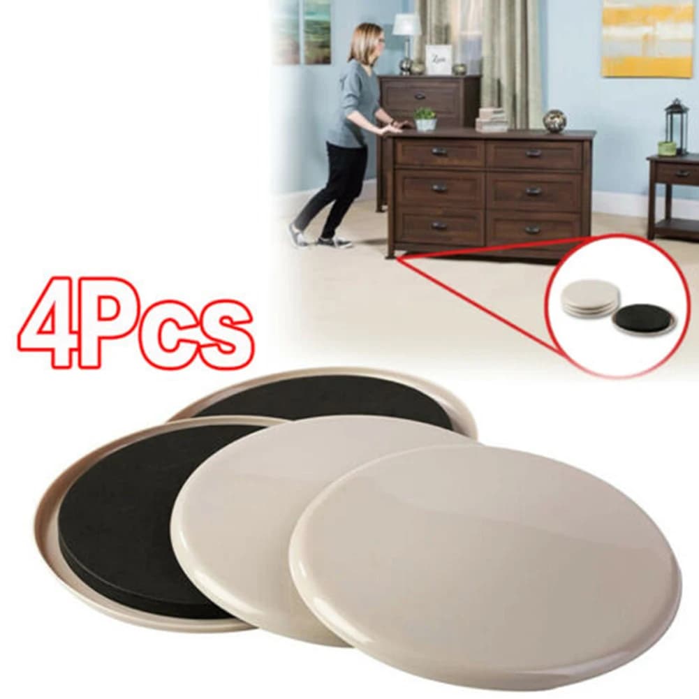 4 pcs EVA Furniture Curtains 3.5 inch Legs Pad for Heavy Movers Carpets Aliens Move Anti-Abrasion Floor Protection Mat Accessories
