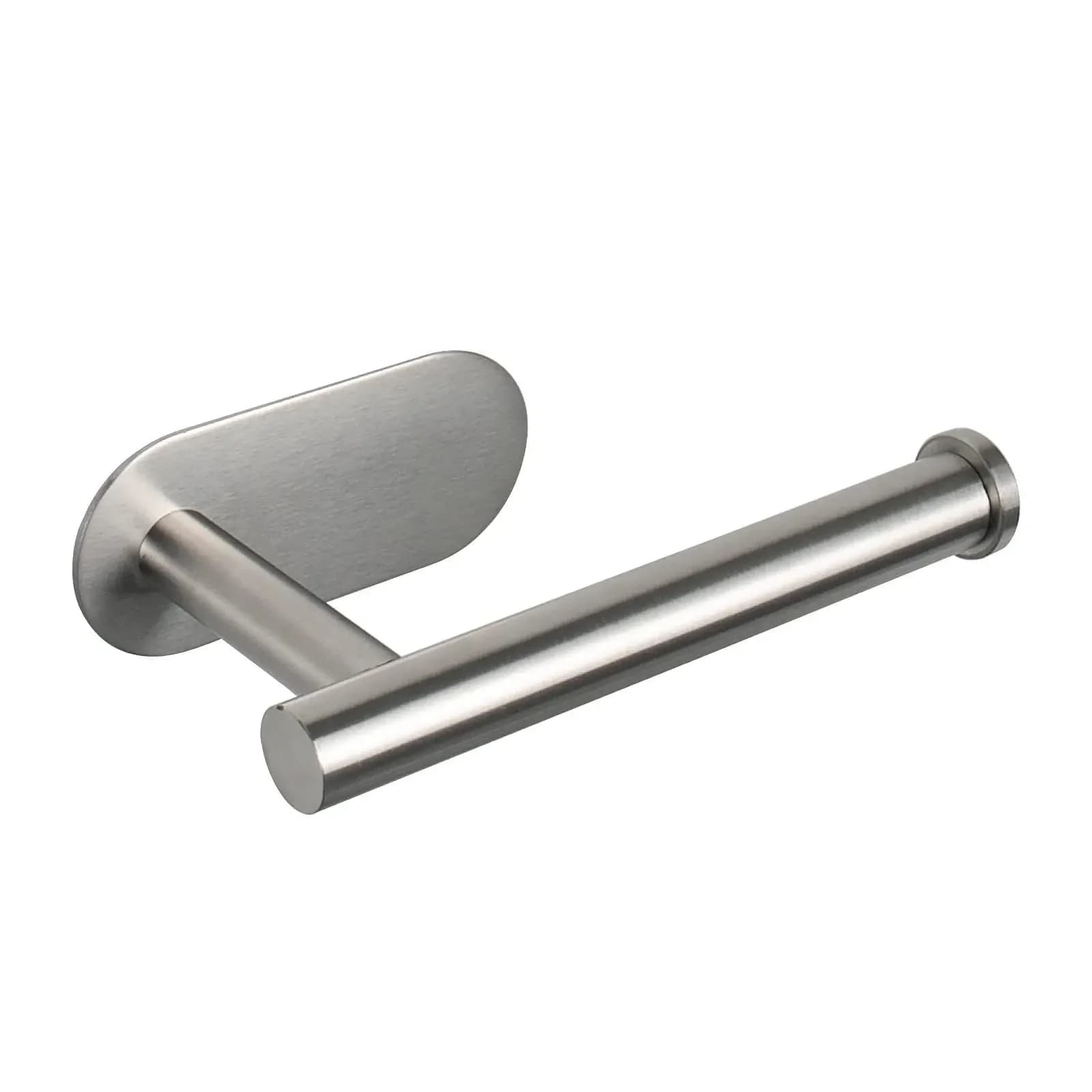 Portarotolo per Carta Igienica Senza Foratura, in Acciaio Inox SUS304, Adesivo da Parete, Dispenser per Rotoli di Carta per Bagno e Cucina
