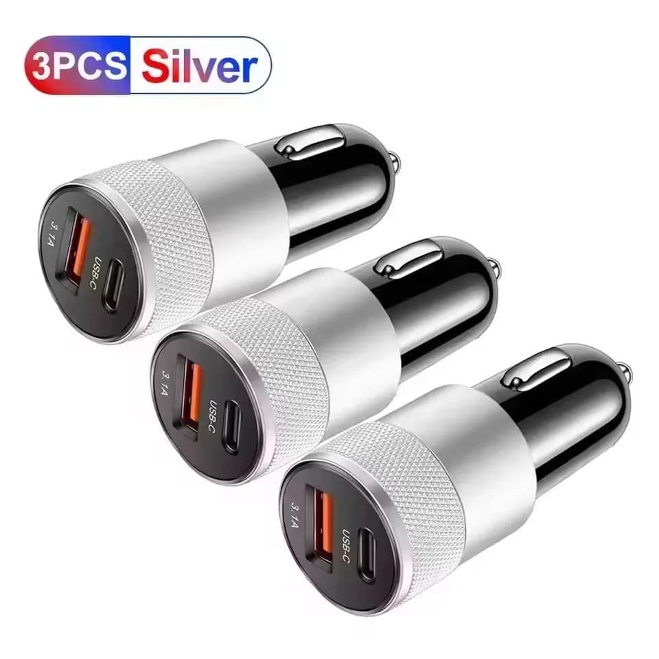 Mini USB C Caricabatteria da auto 30W PD Adattatore di alimentazione del telefono per Iphone Xiaomi Samsung Ricarica rapida Presa accendisigari Caricatore USB