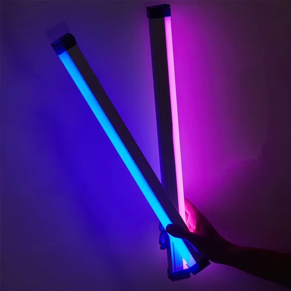 Lampada da notte a LED colorata da 17 cm / 32 cm con tubo USB RGB, bastone di riempimento sospeso portatile, luce portatile per decorazioni per l'atmosfera per la fotografia della camera da letto