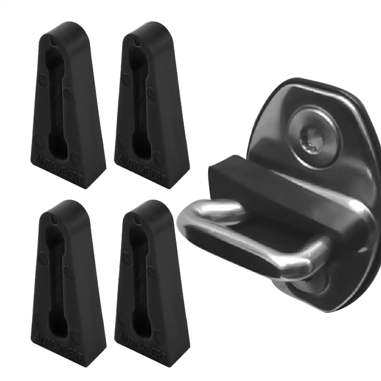 Shock Absorber Rubber Car Door Lock Striker Buffer Damping Deaf Seal Pad Deadener Quiet Noise Stopper car accessories