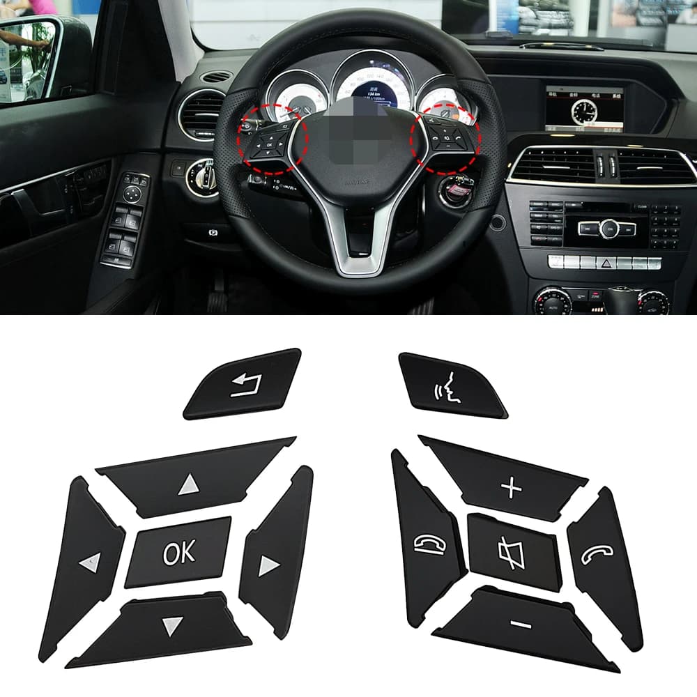 Per Mercedes W204 X204 W212 Bottoni di Controllo del Volante Dell'automobile Copertura Per Benz C GLK Classe E C200 E260 GLK300 2185400162