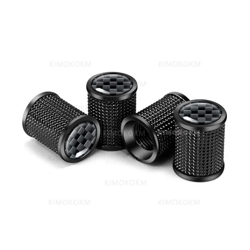 4PCS/set Aluminum Alloy Tire Valve Caps Airdust Waterproof Tyre Rim Cover for Automobiles Bikes Motorcycles Car Accessories