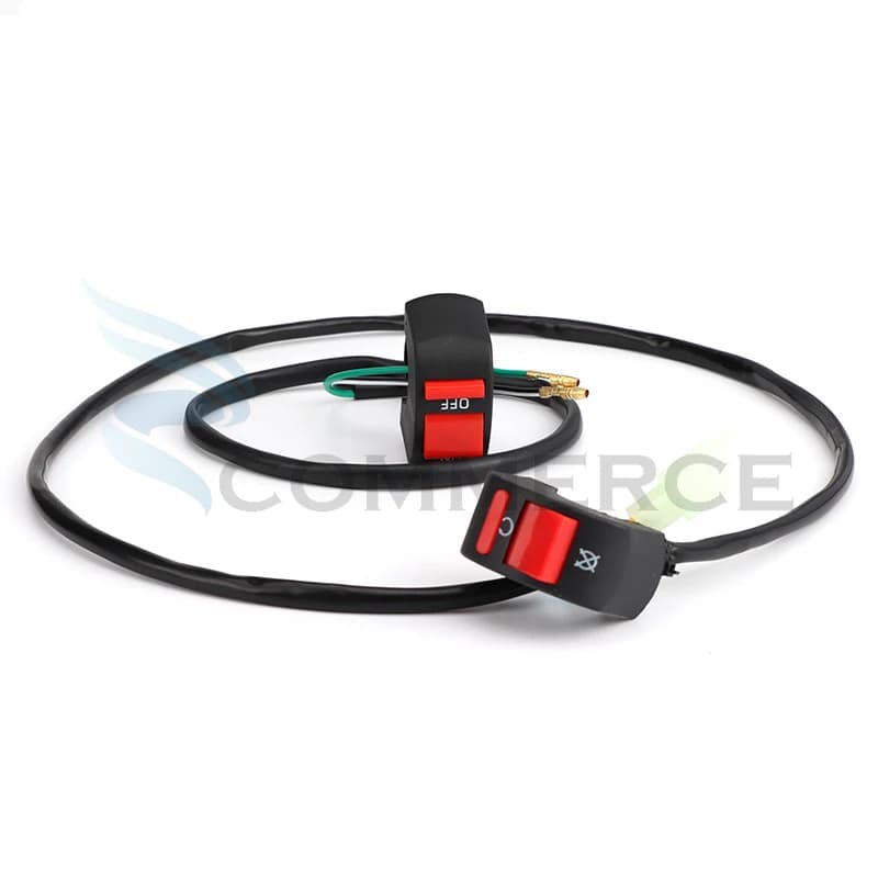 Interruttore lampeggiante manubrio Moto universale interruttore luce Moto pulsante ON OFF ATV Bike DC12V/10A
