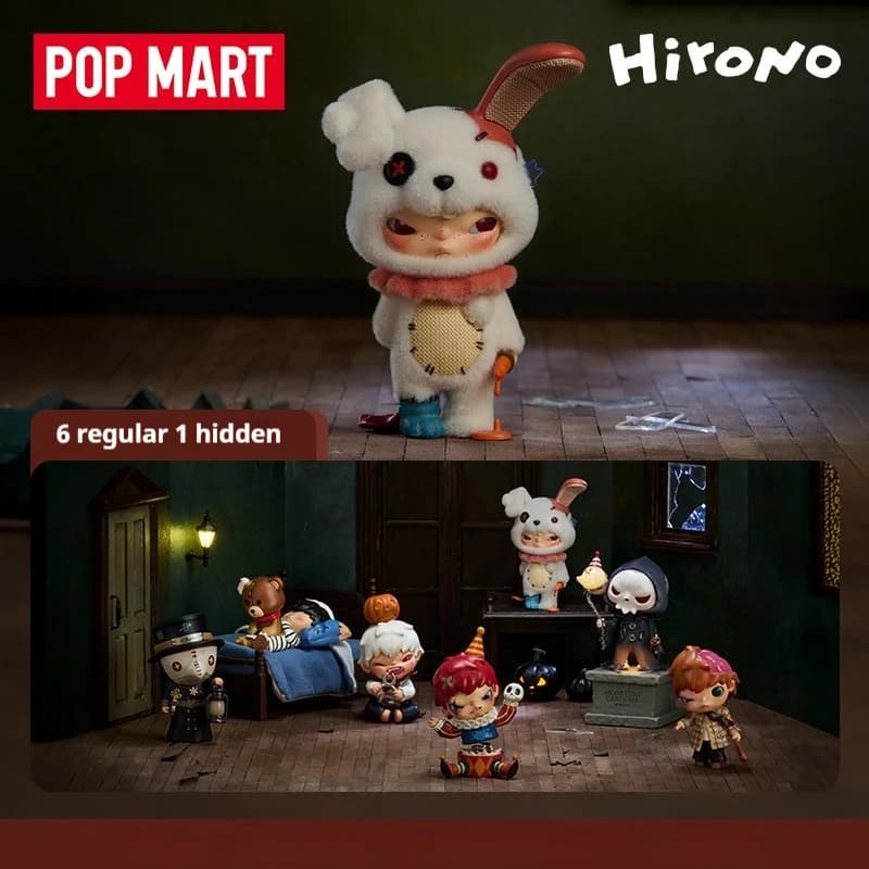 Pop Mart Ufficiale Autentico Serie Hirono Monsters' Carnival Figurina Anime Blind Box Mini Labubu Cartone Animato Regalo di Compleanno per Ragazzi e Ragazze