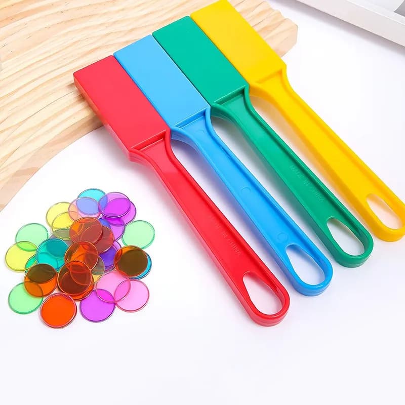 100 pz disco colorato scienza bastone magnetico esperimento gioco bambini Montessori colore cognitivo matematica giocattoli apprendimento sussidi didattici