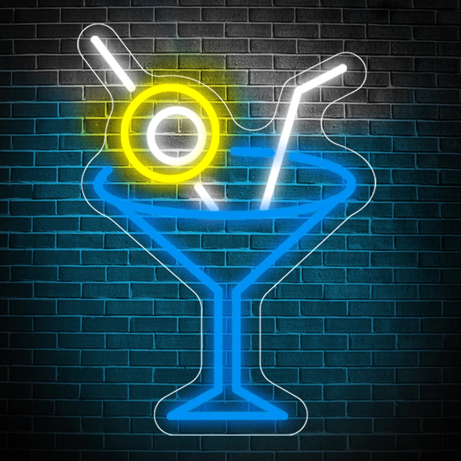 Insegna al Neon LED a Forma di Tazza con Piedi, Dimmerabile USB, per Club, Man Cave, Ristorante, Bar, Regalo per Feste, Decorazione Murale