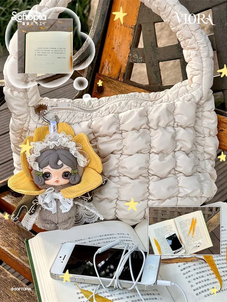 Viora Floraison Libre Series Blind Box Vinyl Viora Mystery Box Plush Bag Charm Surprise Bag Action Figure Doll Pendent Toy Gifts