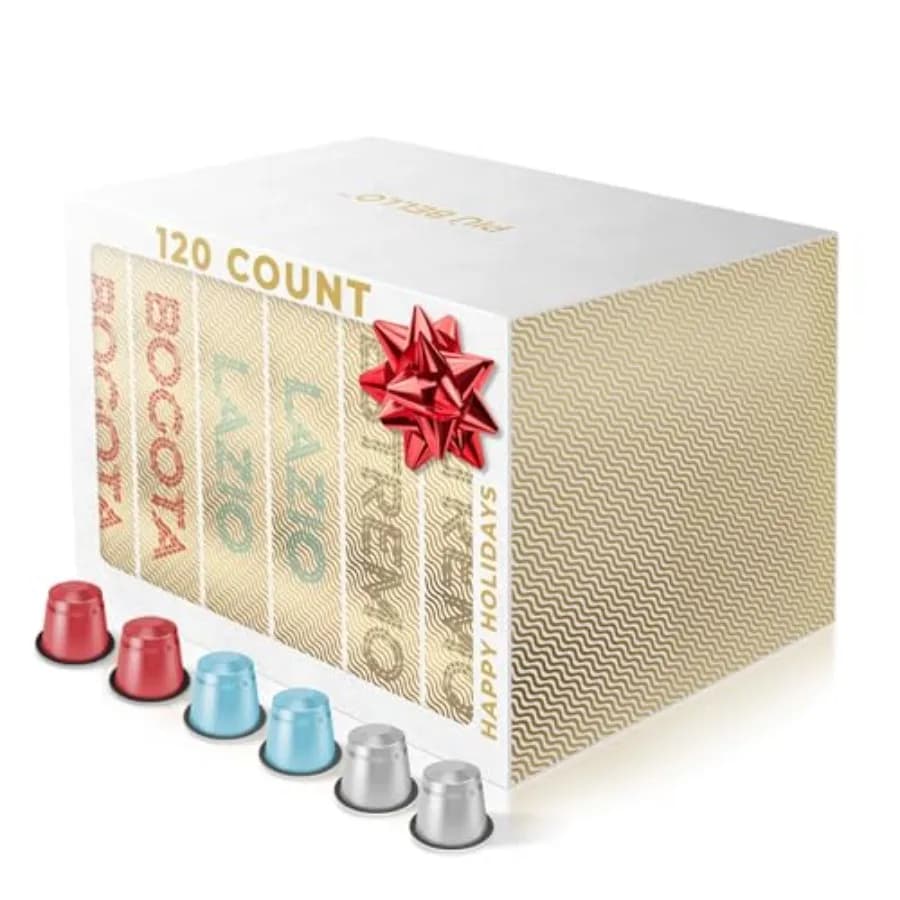 Capsule di Caffè Espresso Compatibili con Macchine Nespresso Original, 3 Gusti: Tostatura Scura, Bassa Acidità, Ricco ed Equilibrato