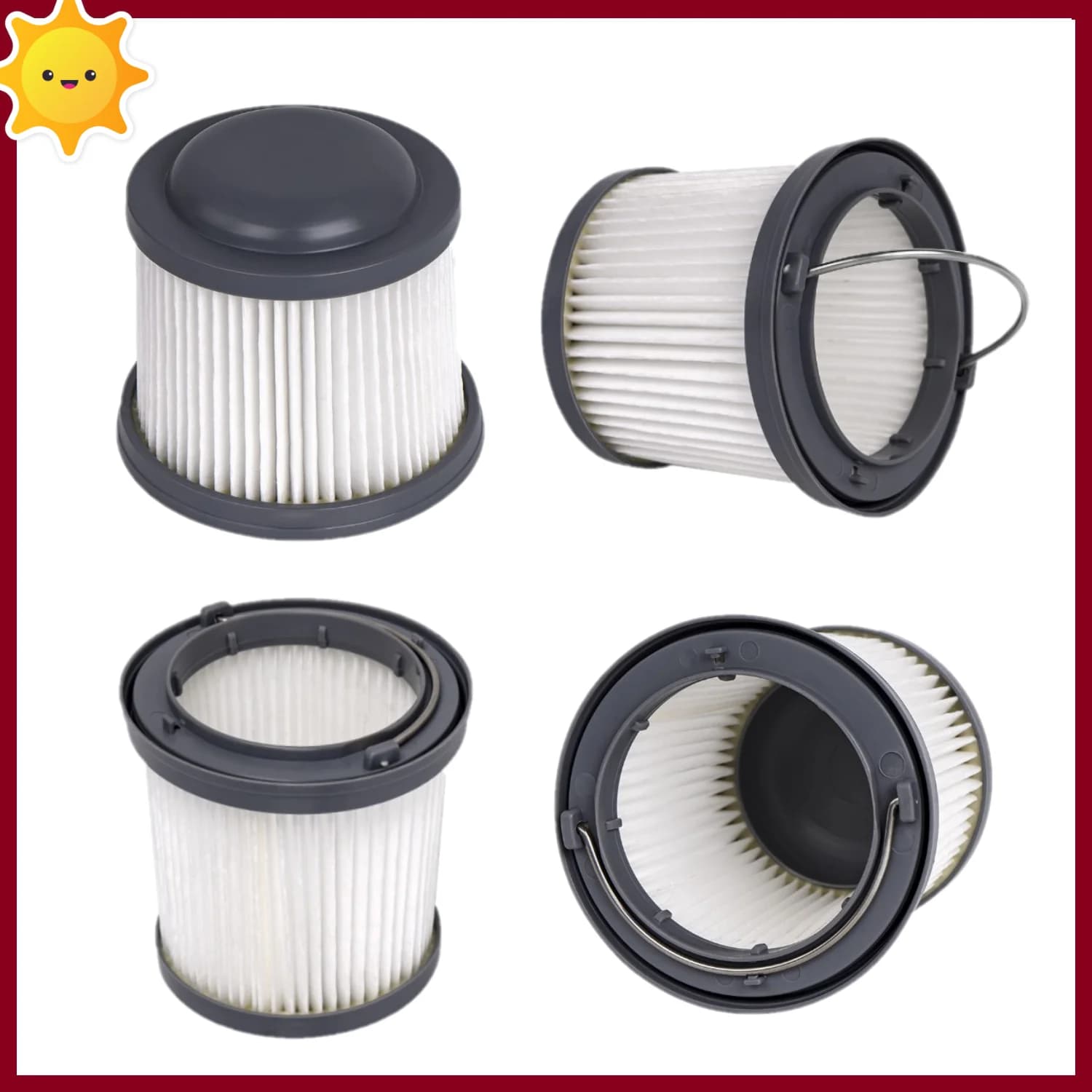 PVF110 HEPA Filter Replacement Parts for BLACK+DECKER Cordless Pivot Handheld Vacuum PHV1210 PHV1810 BDH2020FLFH 2000PL 1620FLFH