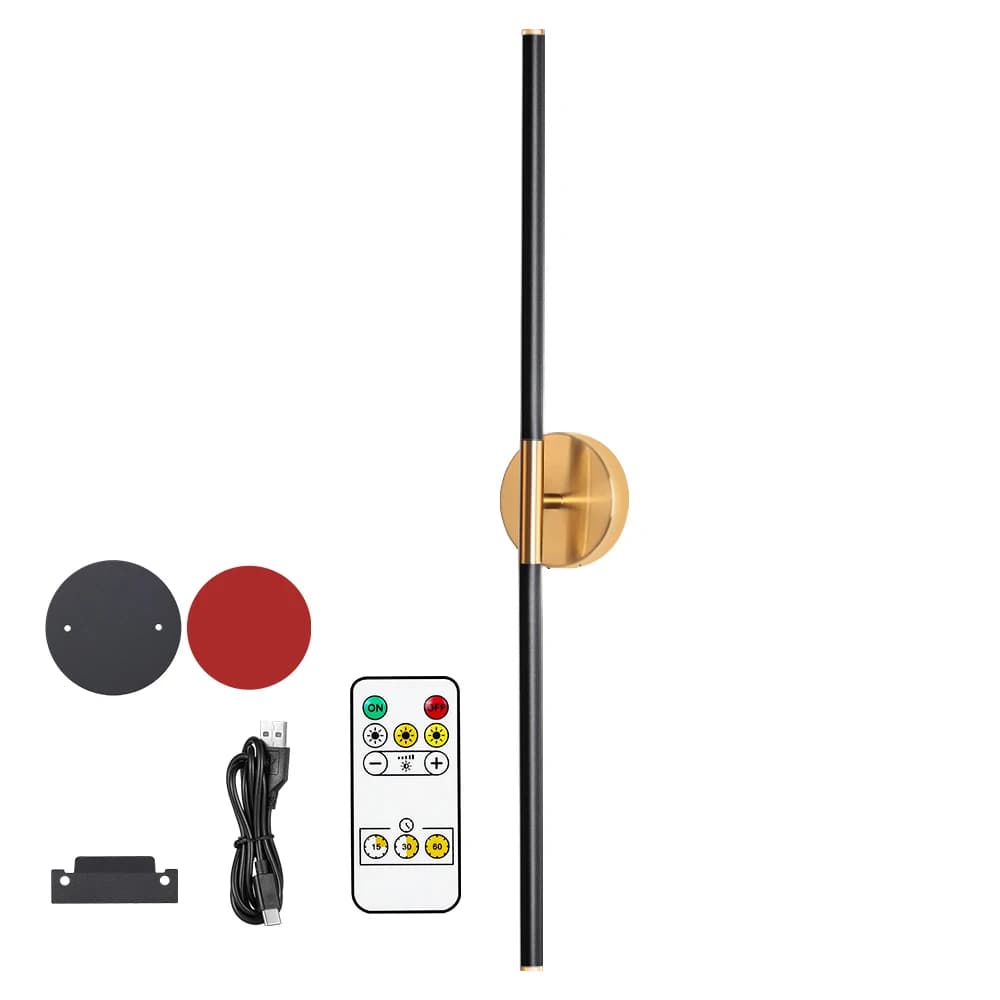 Lampada da parete a LED ricaricabile 4400mAh 16H Telecomando dimmerabile magnetico e montaggio a parete Barre staccabili USB Type-C Illuminazione per interni domestici