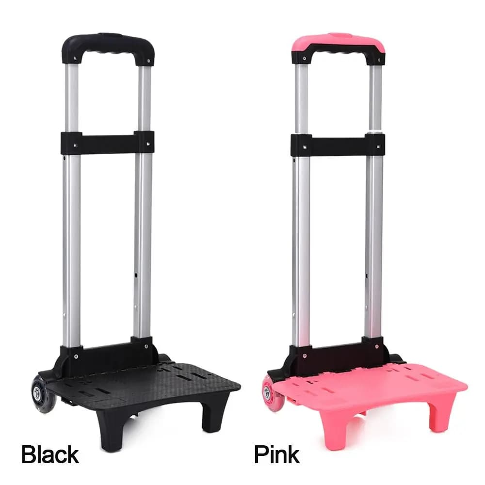 Zaino per studenti con porta trolley per borsa per animali domestici con asta di impulso a 2 ruote da viaggio durablel in lega di alluminio