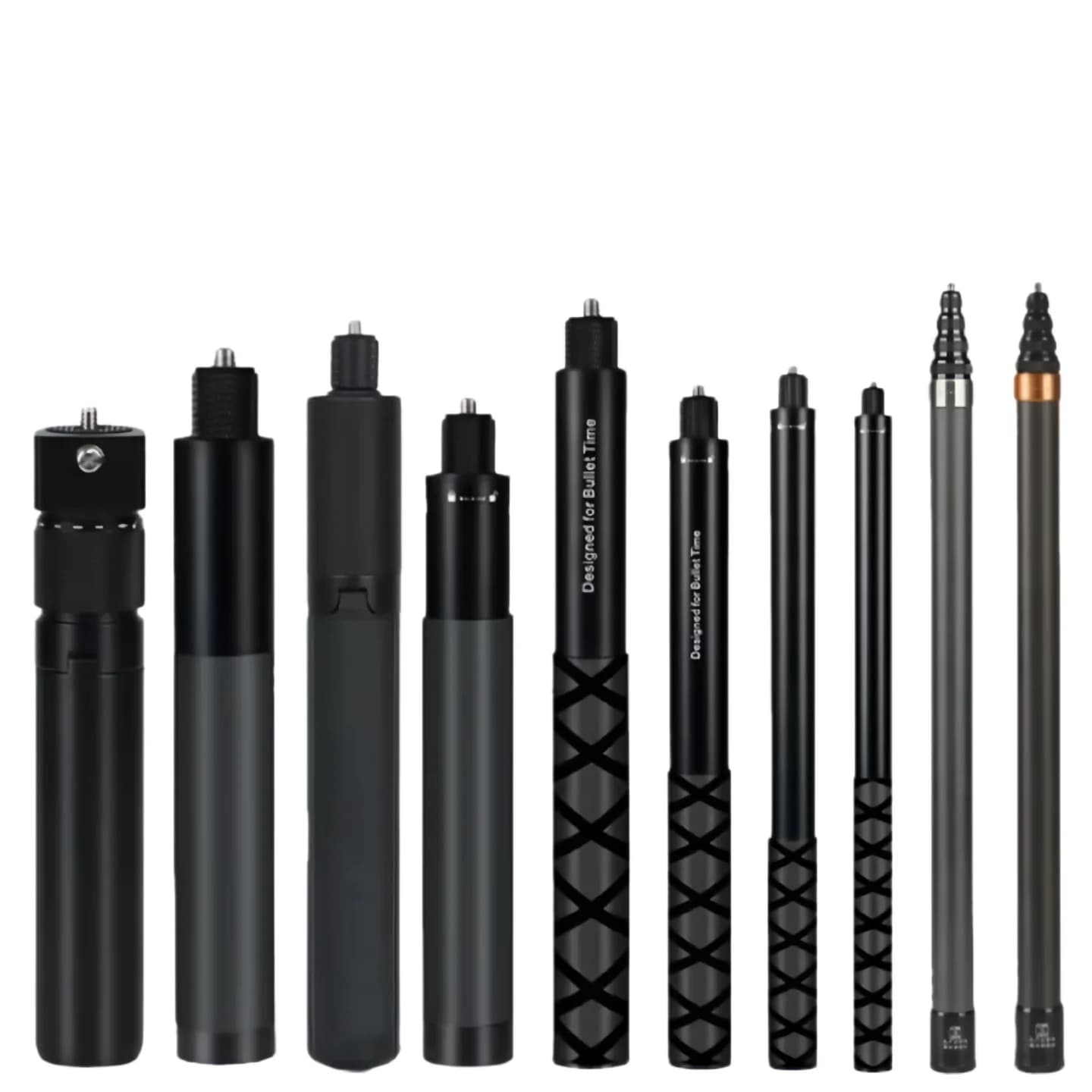 Invisible selfie stick for GoPro 13, 12, 11, 10, 9, 8, Insta360 X5, X4, X3, X2, action room accessories with 1/4 inch attachment