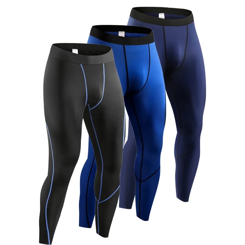 Pantaloni a compressione Abbigliamento sportivo da uomo Pantaloni skinny Collant da jogging ad asciugatura rapida Tuta sportiva Palestra Fitness Leggings da corsa Uomo