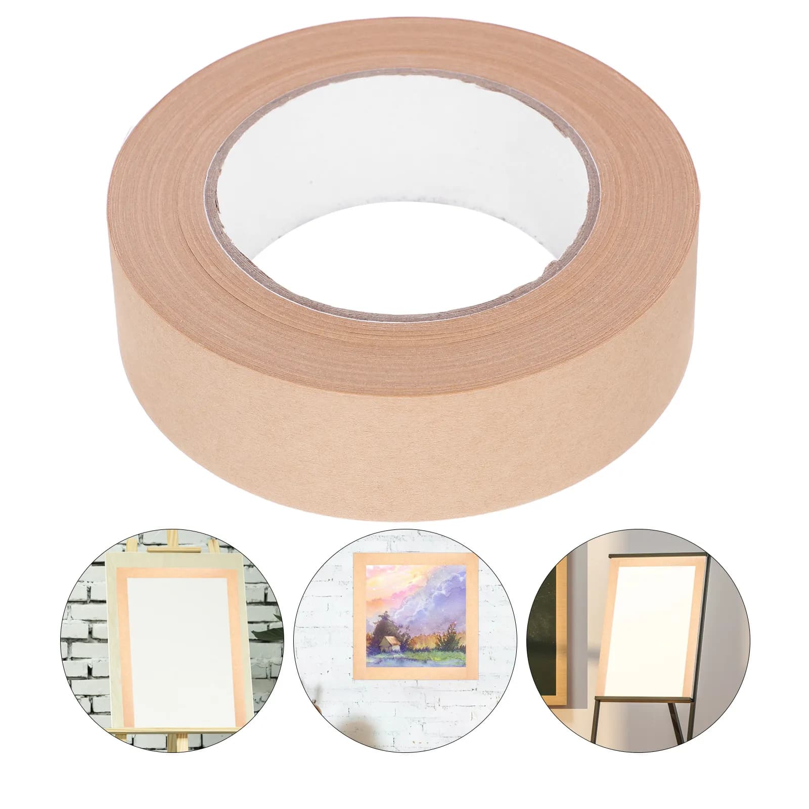 Tape Wall decal for Watercolor Painting, 1 Roll, Enabled Tape with Frame Paper and Mounting on Canvas, Writeable Sealant