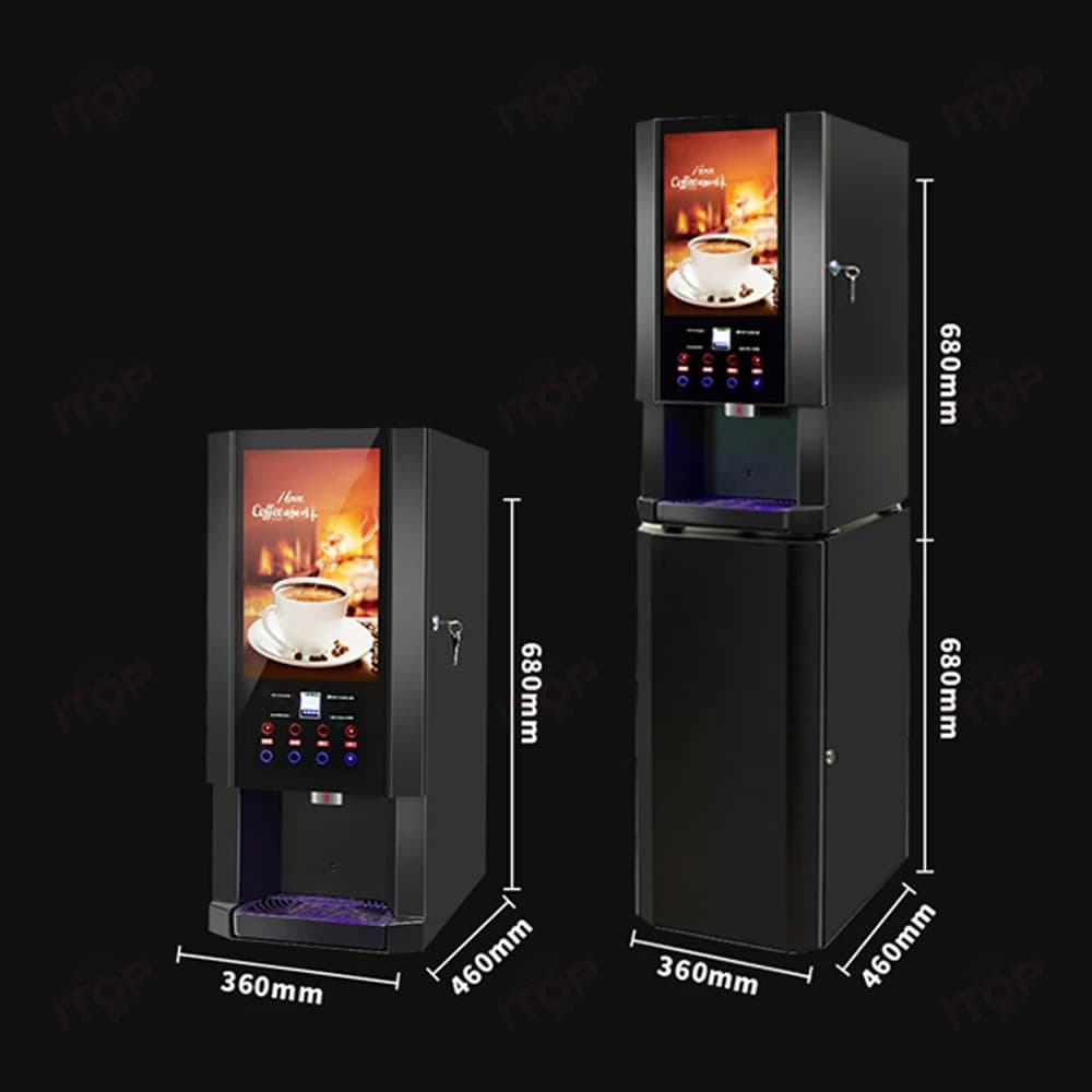 Fully Automatic Office Coffee Machine All-in-one Automatic All-In-One For Milk Tea Electric Stainless Steel Table Cars With American outlet