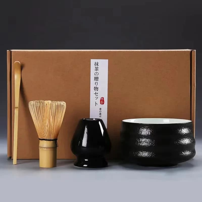 -For the label Matcha Set Blender Matcha Cucchiaio Bowl Tazza Frullatore Matcha Tea Set for bamboo coffee