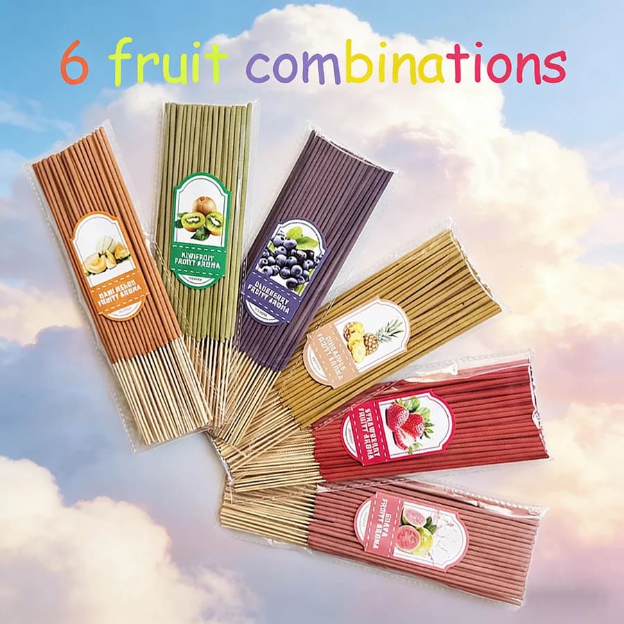 6 tipi di incenso in bastoncini di bambù fatti a mano, 150 pezzi, fragranza a lunga durata, adatto per casa, ufficio, relax/meditazione/yoga