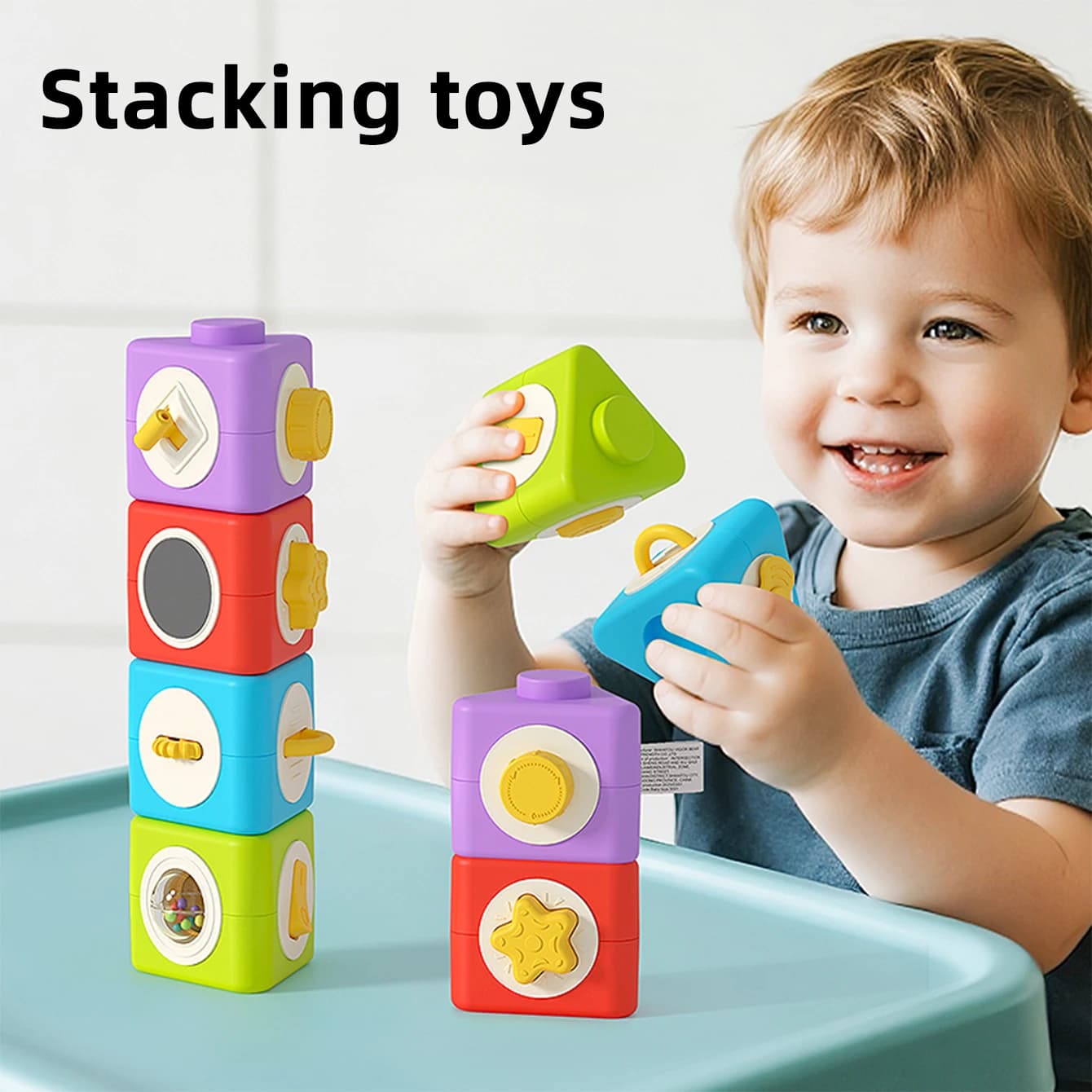 Giocattolo natalizio per bambini Puzzle Puzzle Blocchi di costruzione Multifunzionale Montessori Educazione precoce Esplorazione Giocattoli interattivi