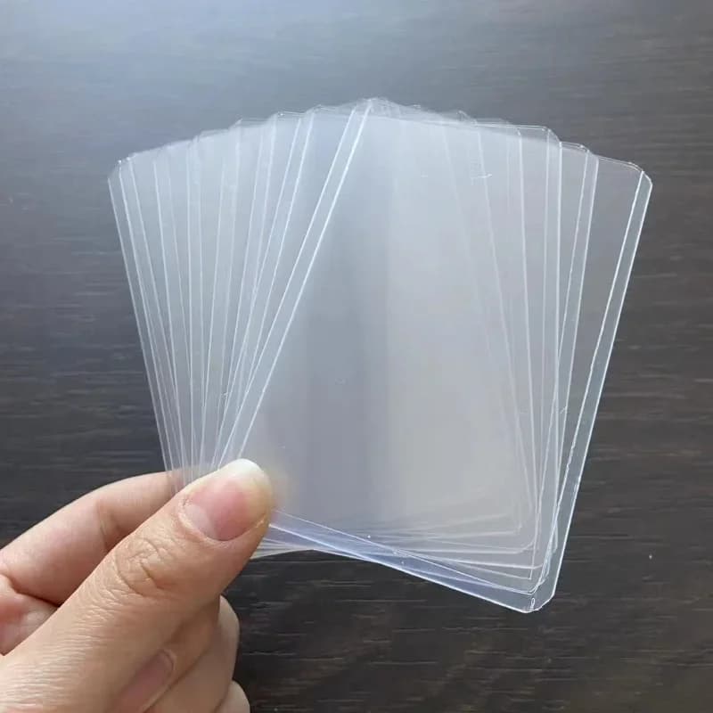 10 pz/lotto B8 Buste Per Carte 58x89mm Compatto Duro Kpop Titolare Per Cartoline Film Carte Da Gioco Tesserino Protezione