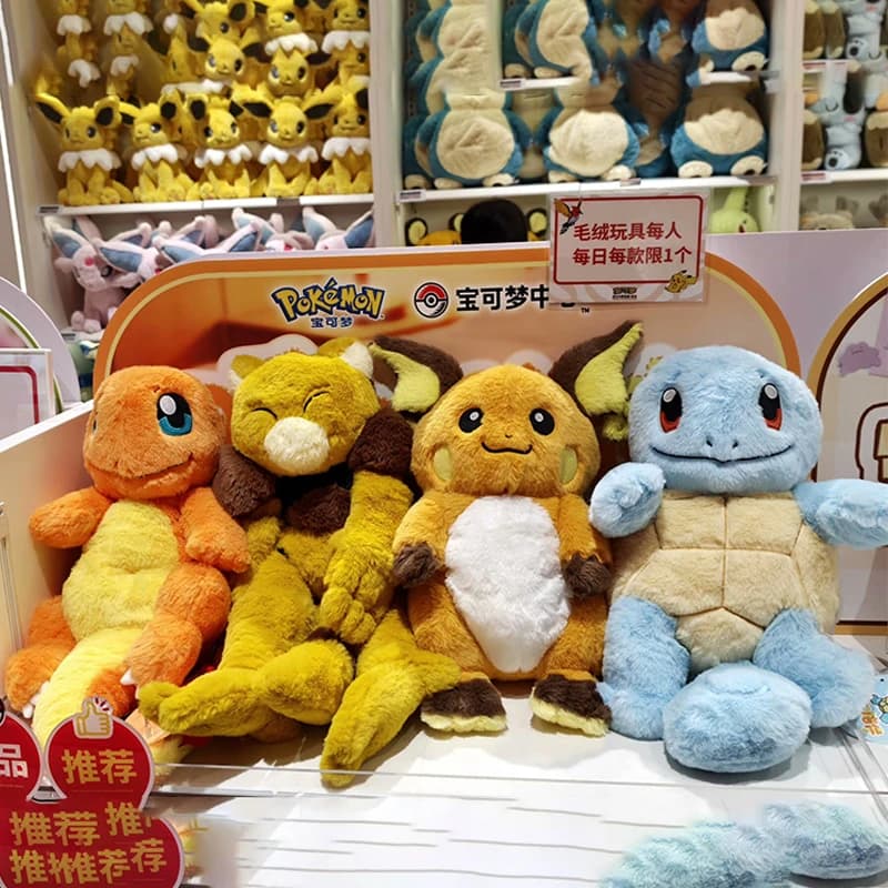 Nuovo Peluche Originale Pokémon, Serie Compagno Caldo, Charmander Squirtle Raichu Growlithe, Cuscino Morbido, Regalo Anime