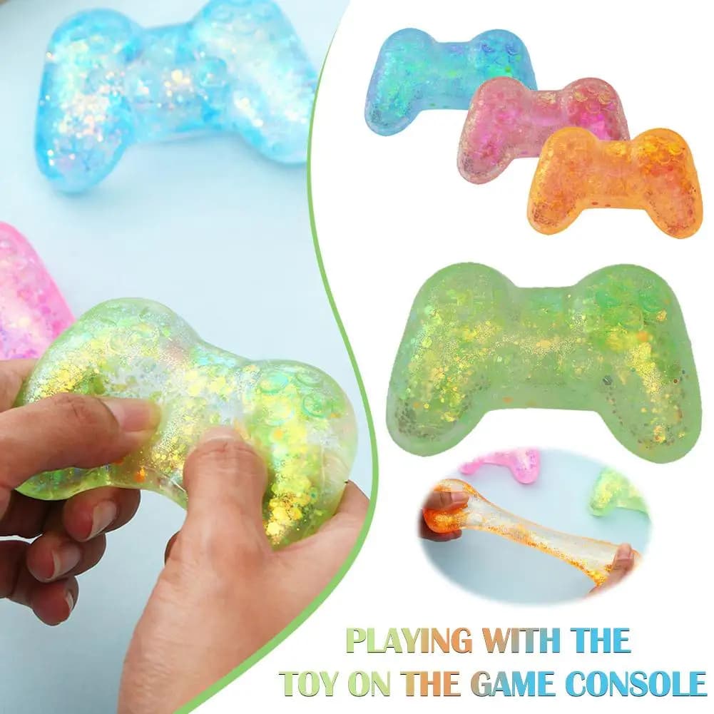 1 Pezzo Giocattolo Antistress a Lenta Risposta, Colore Casuale, Giocattolo Kawaii a Forma di Gamepad in Maltosio, Palla Antistress Mochi per Regali per Bambini