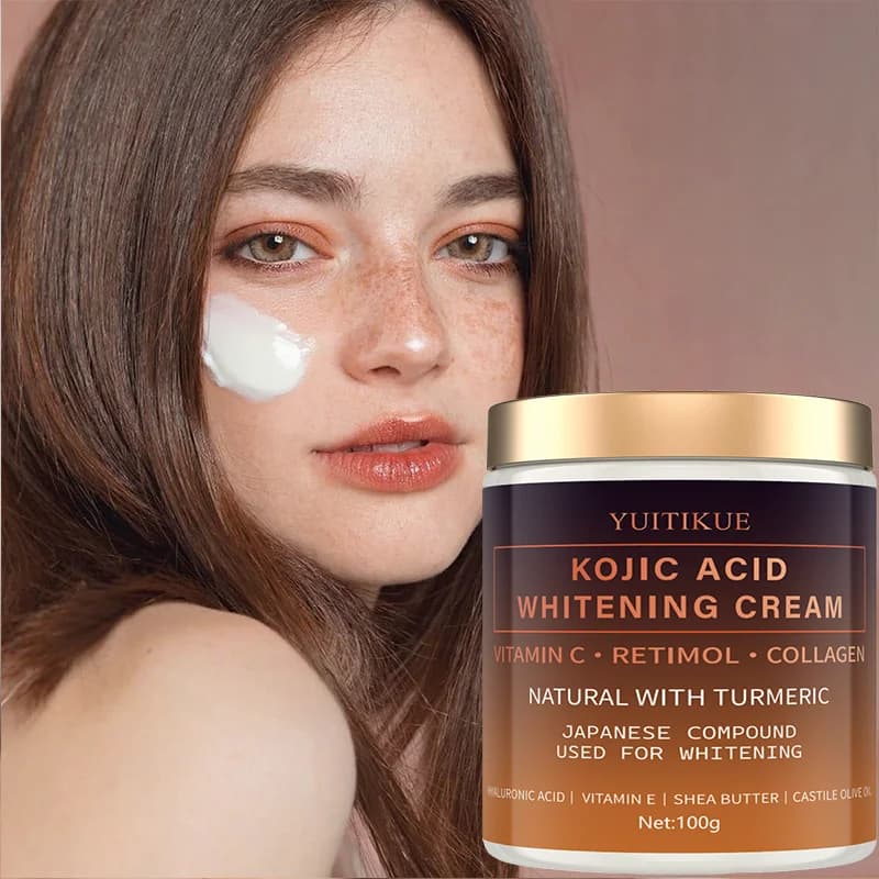 Kójico 100g Acid Whitening Cream - For Face, Arms, Knee and Body, with Vitamin C and Curcuma, Evende Skin Tone and Illumina