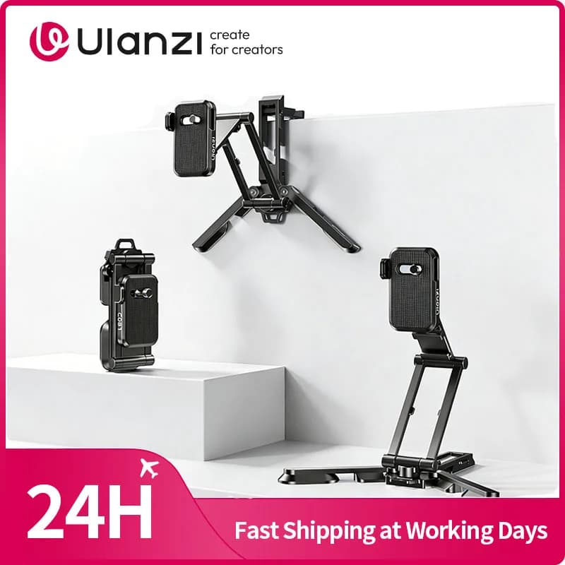 Ulanzi CO81 Supporto Versatile per Fotocamera, Portatile/da Tavolo/Sopra la Testa con Base a Sgancio Rapido per Treppiedi Uka Arca-Swiss