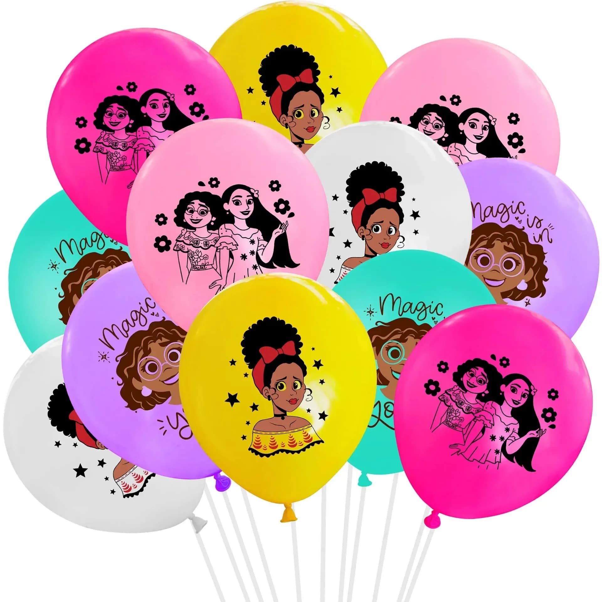 10 pezzi Disney Anime Movie Encanto Mirabelle Palloncini in lattice Tema animale Decorazione festa di compleanno Palloncini Baby Shower Giocattoli per bambini