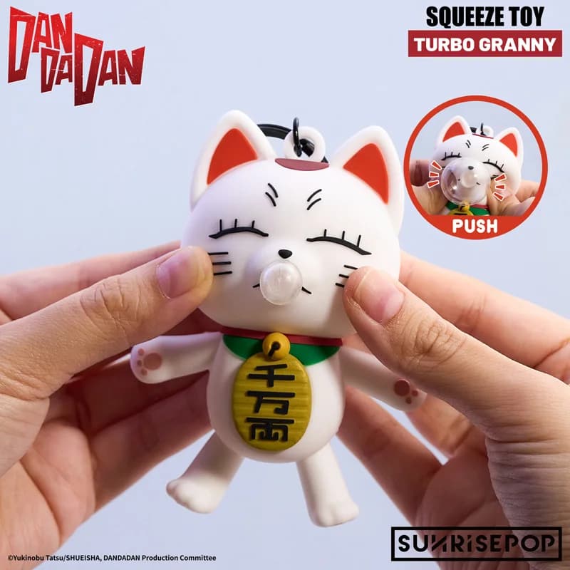 Nuovo Portachiavi Dandadan Turbo Granny, Ciondolo Decorativo per Zaino, Bambola Morbida Pop & Bubble Squeeze, Regalo a Sorpresa per Compleanno di Ragazza