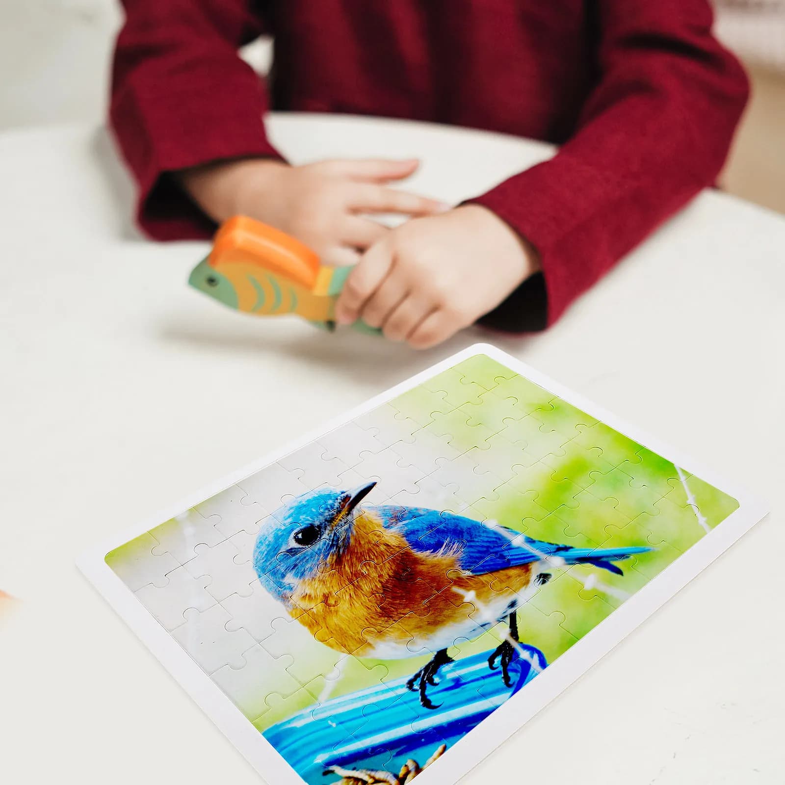 Puzzle in Legno Rettangolare Fai-da-Te per Sublimazione Termica, Attività Creativa per Bambini, Aula, Feste e Famiglia