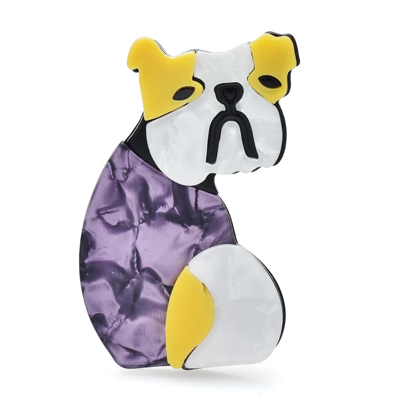 Spille a Forma di Cane in Acrilico Wuli&baby per Abbigliamento Femminile e Zaini, Regalo Ideale