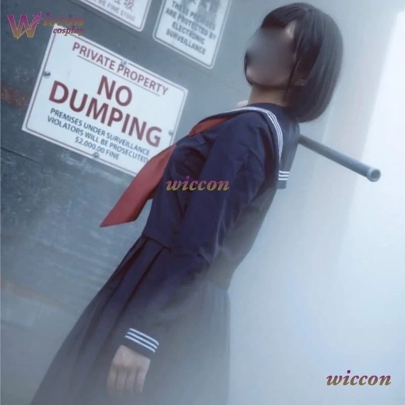 Moe Silent Women's School Uniform Game Hinako Shimizu Costume Cosplay Hill Hallowen Party Role Game Top Gonna Cravat Socks Takerlam