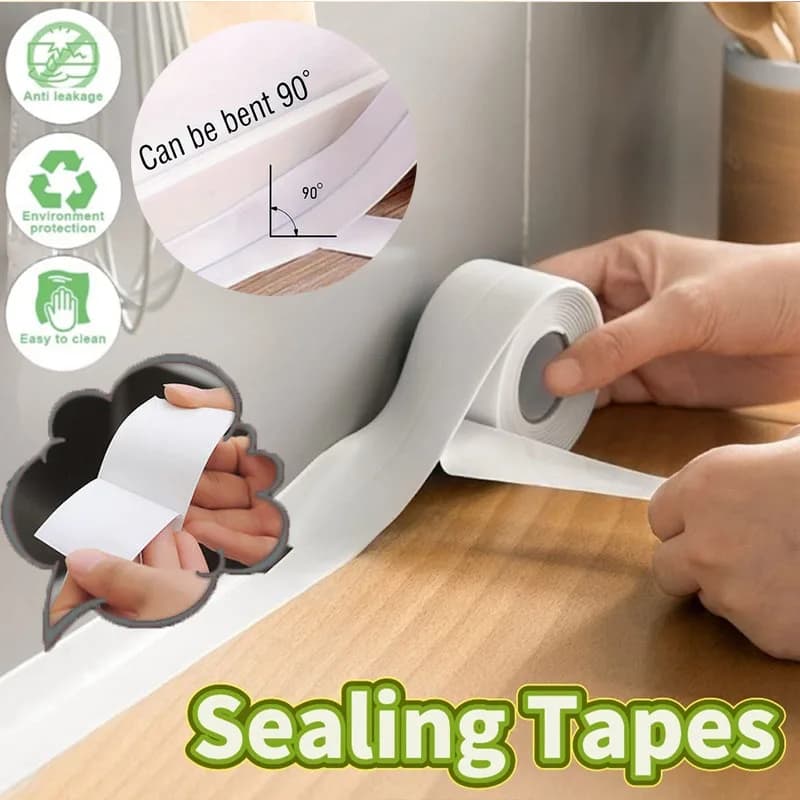 Waterproof Sealant Tape Tape for Bathroom and Kitchen Edges Wall decal for waterproof sealed anti-muff sealing tape for waterfall