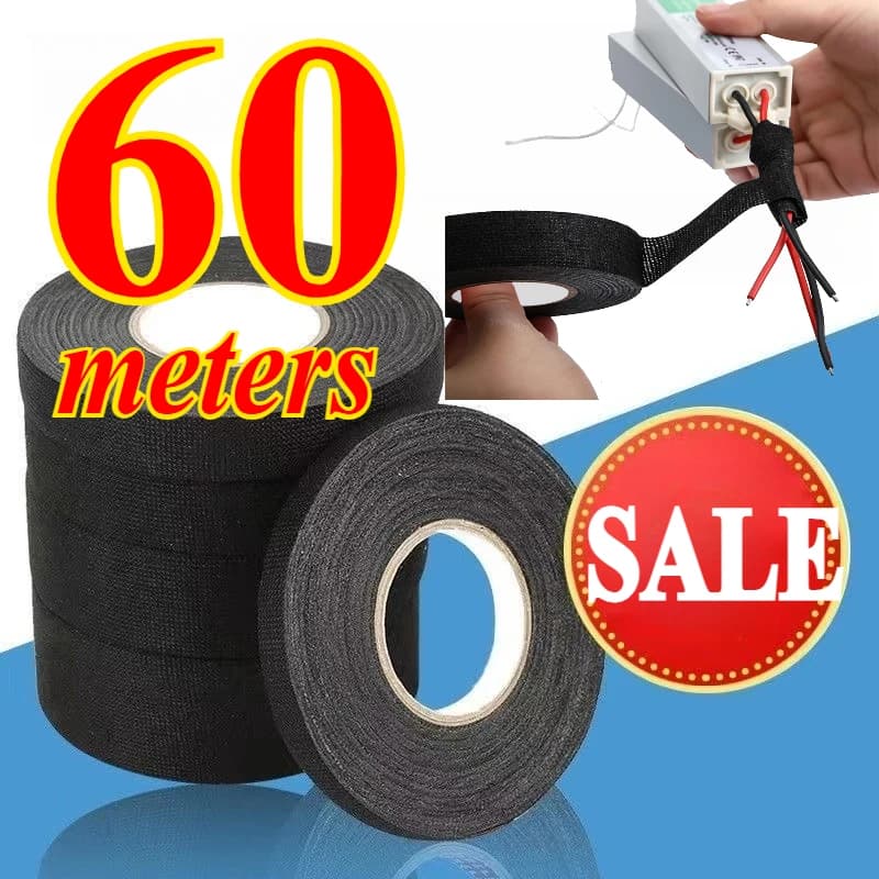Electrical Tape Wiring Belt Insulation Heat Resistant Wire Harness Fabric Wraping Tapes for Waterproof Cable Organizer