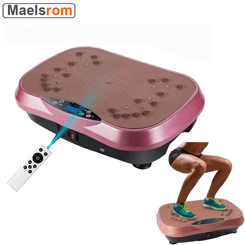 Exercise Machine with Vibration Plate Body-wide workout Fitness platform with vibration Home workout equipment for weight loss toning