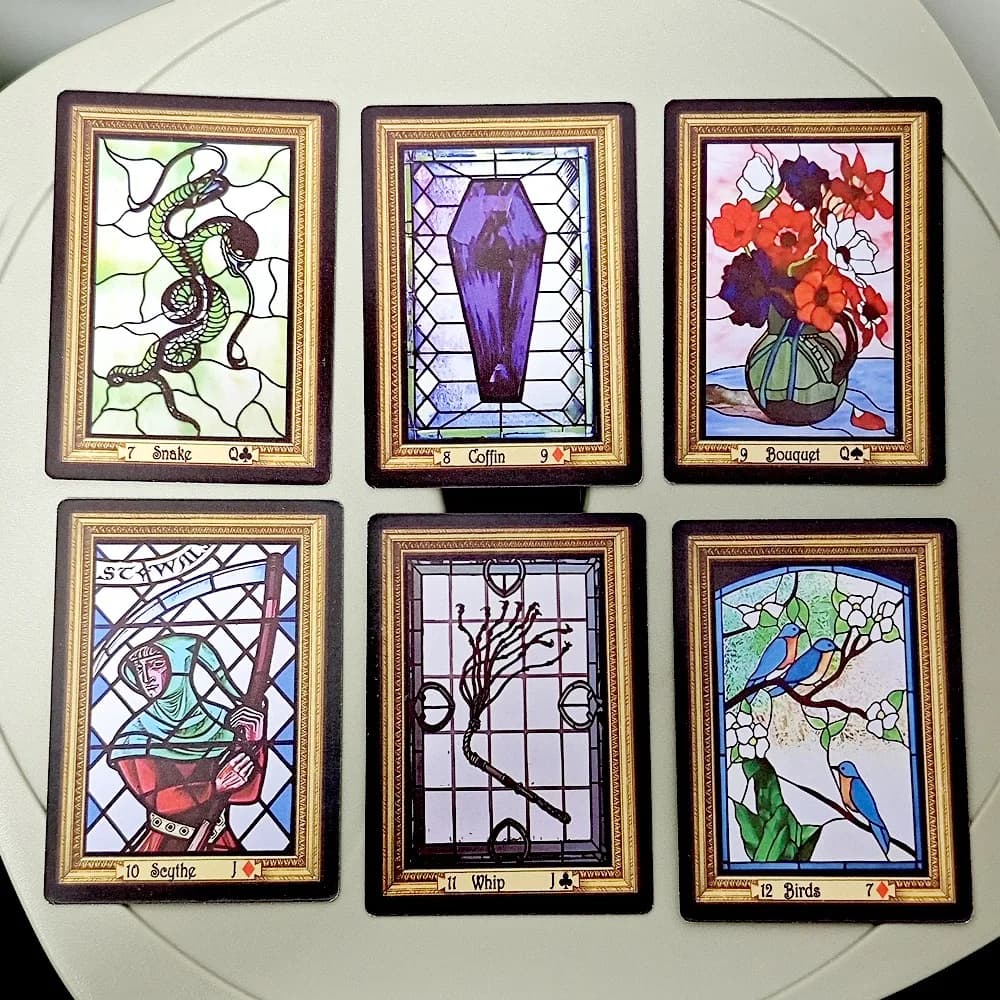 41 carte Heloise Lenormand Poker dimensioni 9 * 6,5 cm Carte Oracle per predizione del futuro 2a edizione