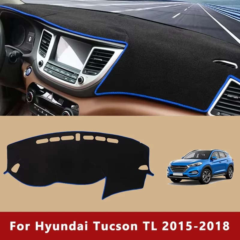 Car Dashboard Zerbino Parasols Desk Tool Anti-slip Cover Interior Accessories For Hyundai Tucson TL 2015 2016 2017 2018
