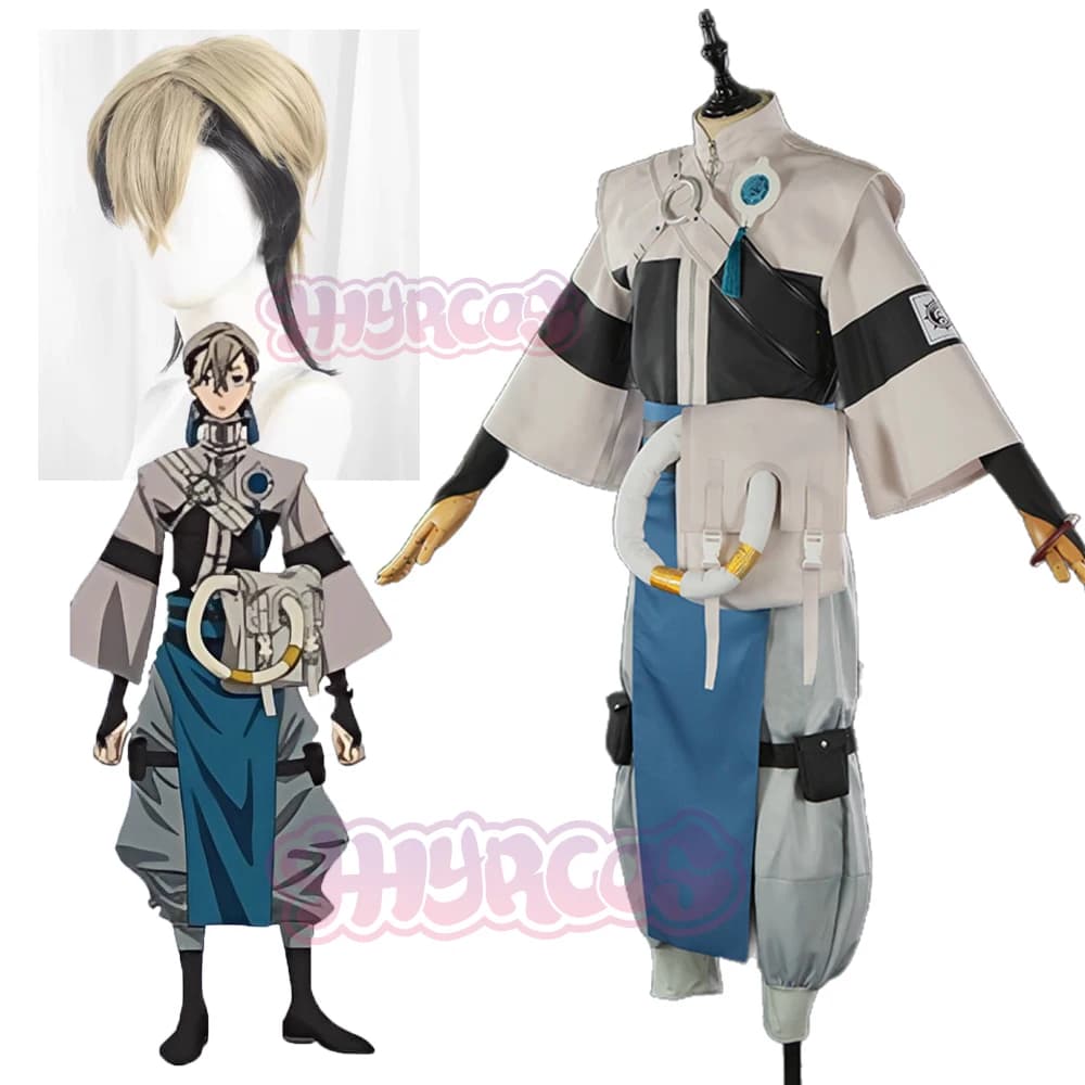 Gachiakuta Zanka Cosplay Costume Zanka Nijiku Uniform Earrings Akuta Detergenti Halloween party Women's Festival Outfit