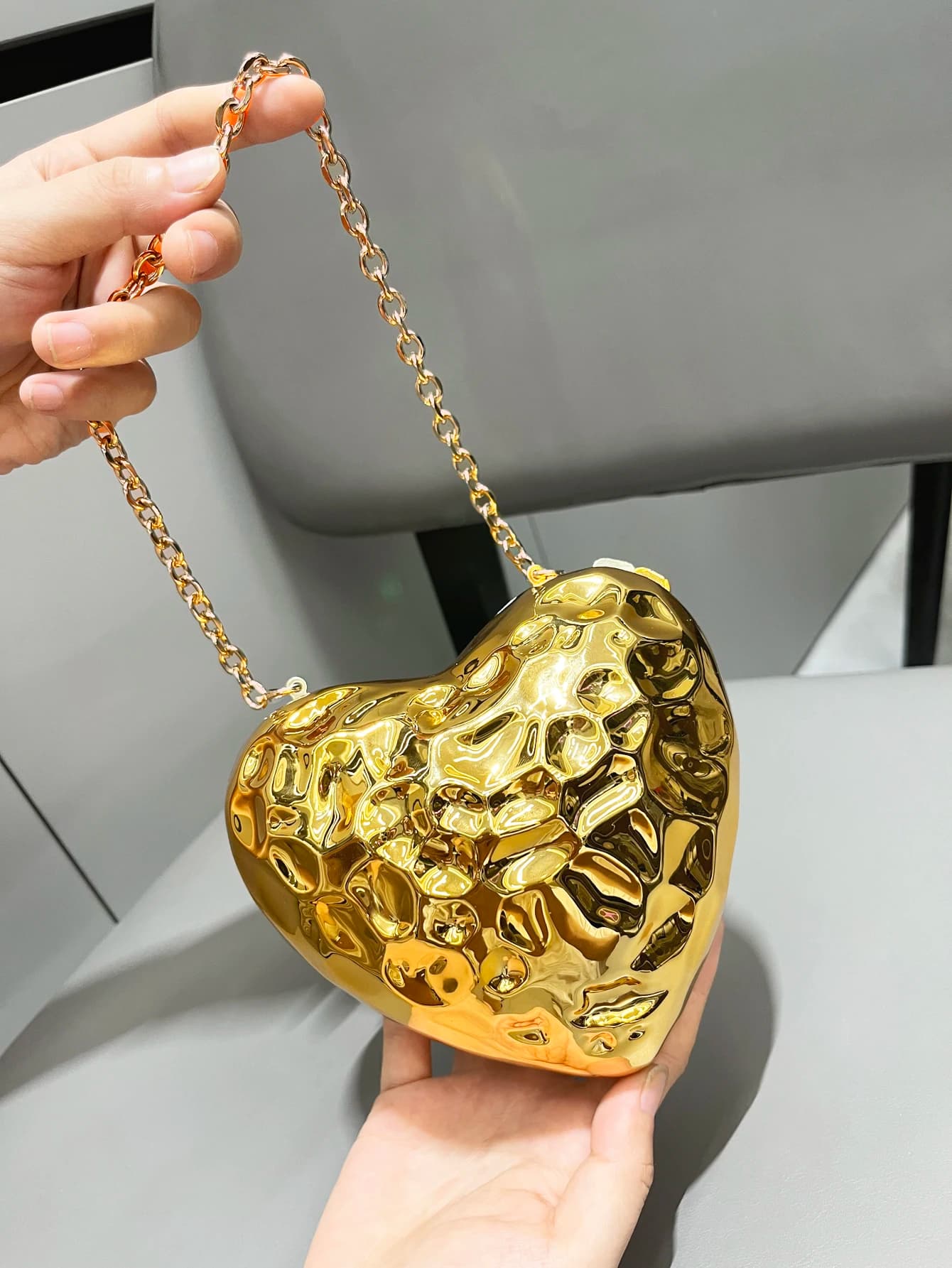 Golden evening bag designer handbags and handbags luxury shape funny acrylic wedding bag mini small clutch bag