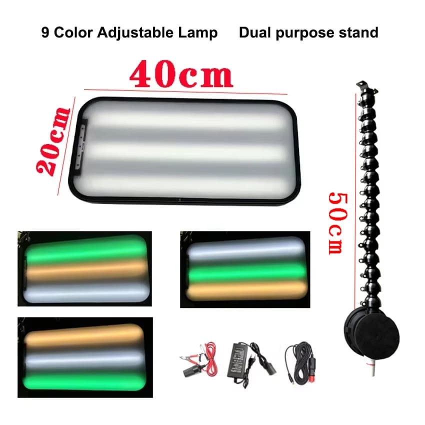 9 LED Car Dent Repair Lamp 3 Strips Line Board Repair Tool Paintless Car Dent Light Board Tools For Car Light LED Light