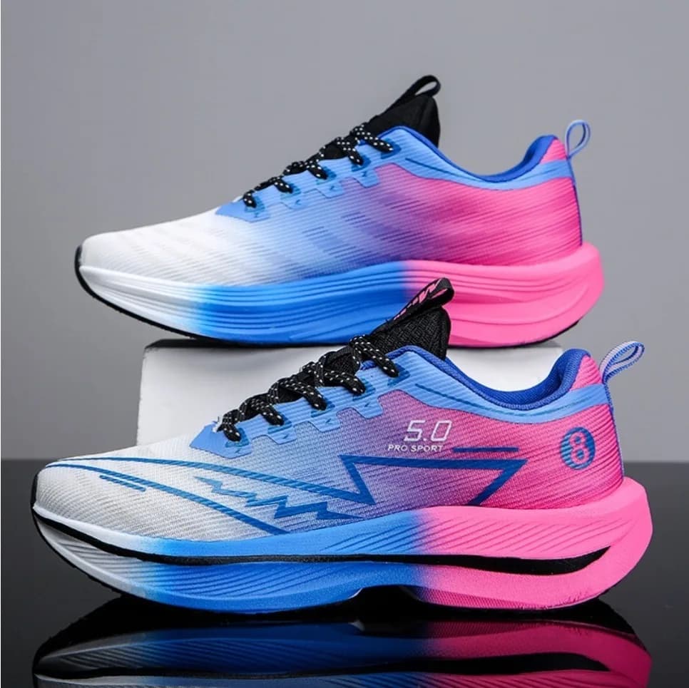 Men's Running Shoes With Carbon Plate Brand Bearing Soft Shoe Absorbent Sneakers Unisex Light Non-slip Training Shoes