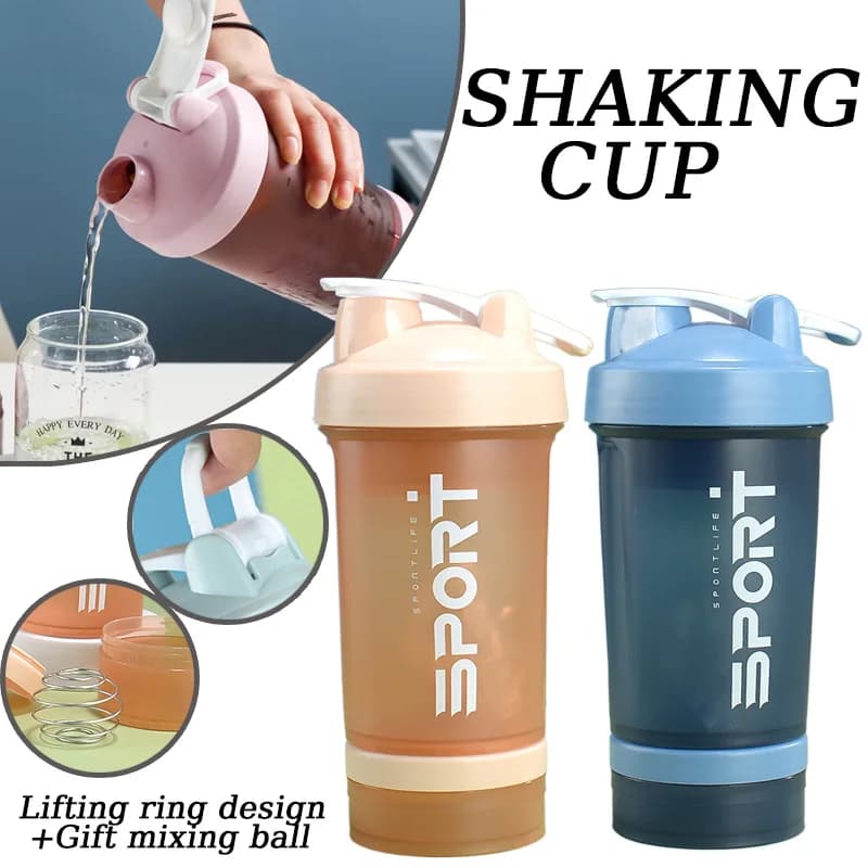 Choosing the mug Gym 500ML Portable shaker bottle for protein shaker Outdoor travel bottle Water bottle VIE LENTE