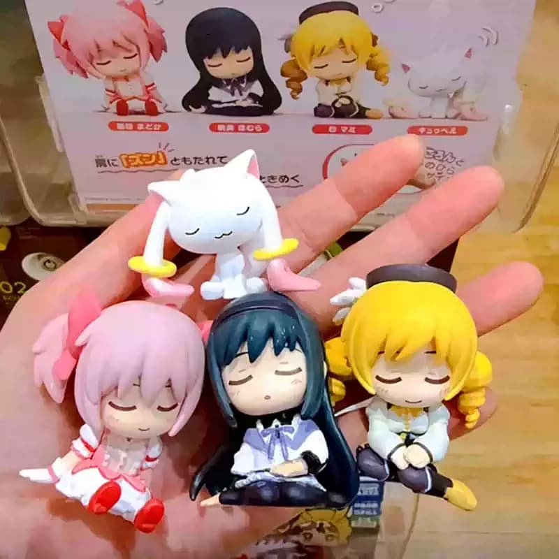Action Figure Cardcaptor Sakura: Statuette da Collezione Madoka Kaname, Homura Akemi, Mami Tomoe - Ornamento da Scrivania, Regalo per Bambini
