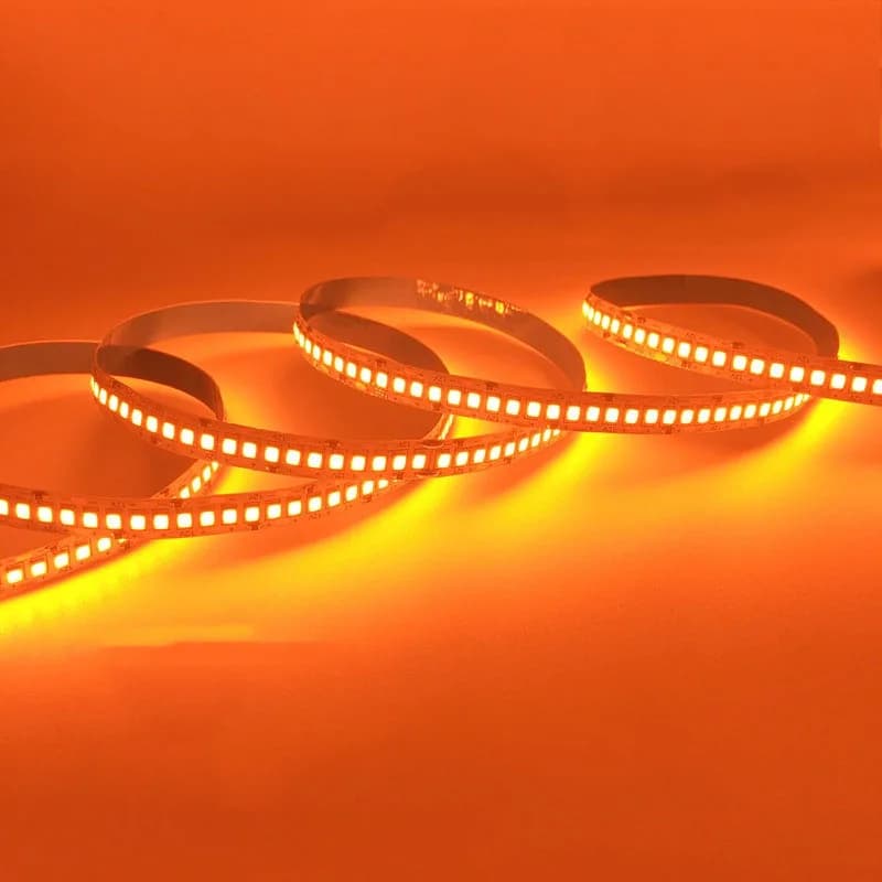 Strisce LED con fiamma ambrata arancione DC12V/24V 4mm 8mm 10mm 1800k 1900k 240leds/m 120leds/m Nastro flessibile morbido 5M/rotolo