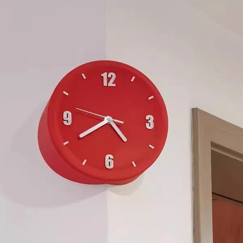21cm Digital Wall Clock for Angles, Minimalist Style Dopamine Ins, Silent, Artistic Decoration for Home