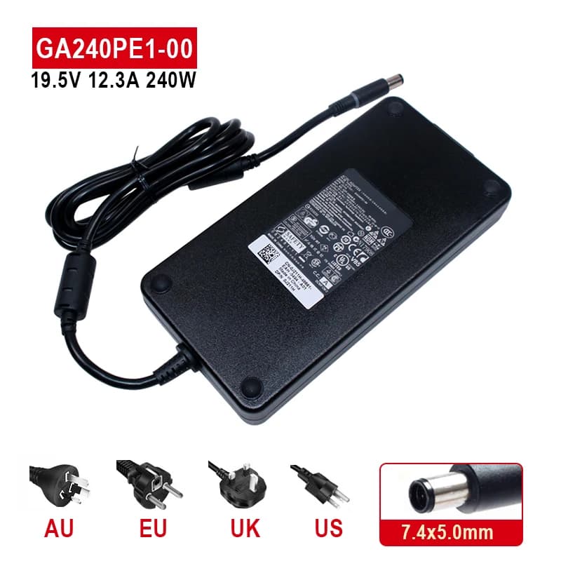 Adattatore per Laptop caricabatterie 240W 19.5V 12.3A 7.4*5.0mm ADP-240AB D per Dell Alienware M15x M17x M18X R2 X51 M4700 M6700 M6800 J211H